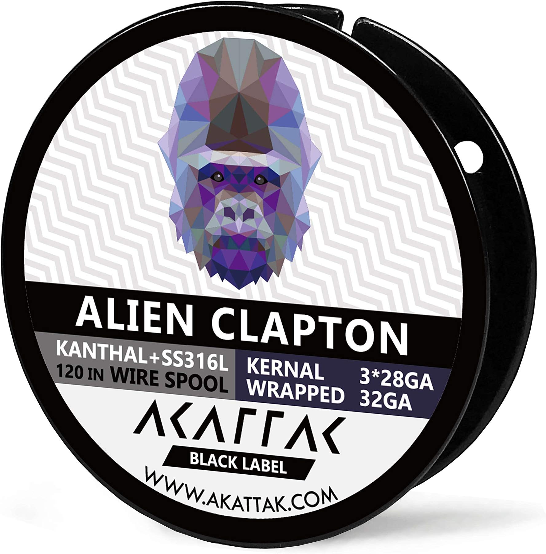Alien Clapton Spool Kanthal Prebuilt A1 Wirespool 10 Ft / 120 Inch by AKATTAK