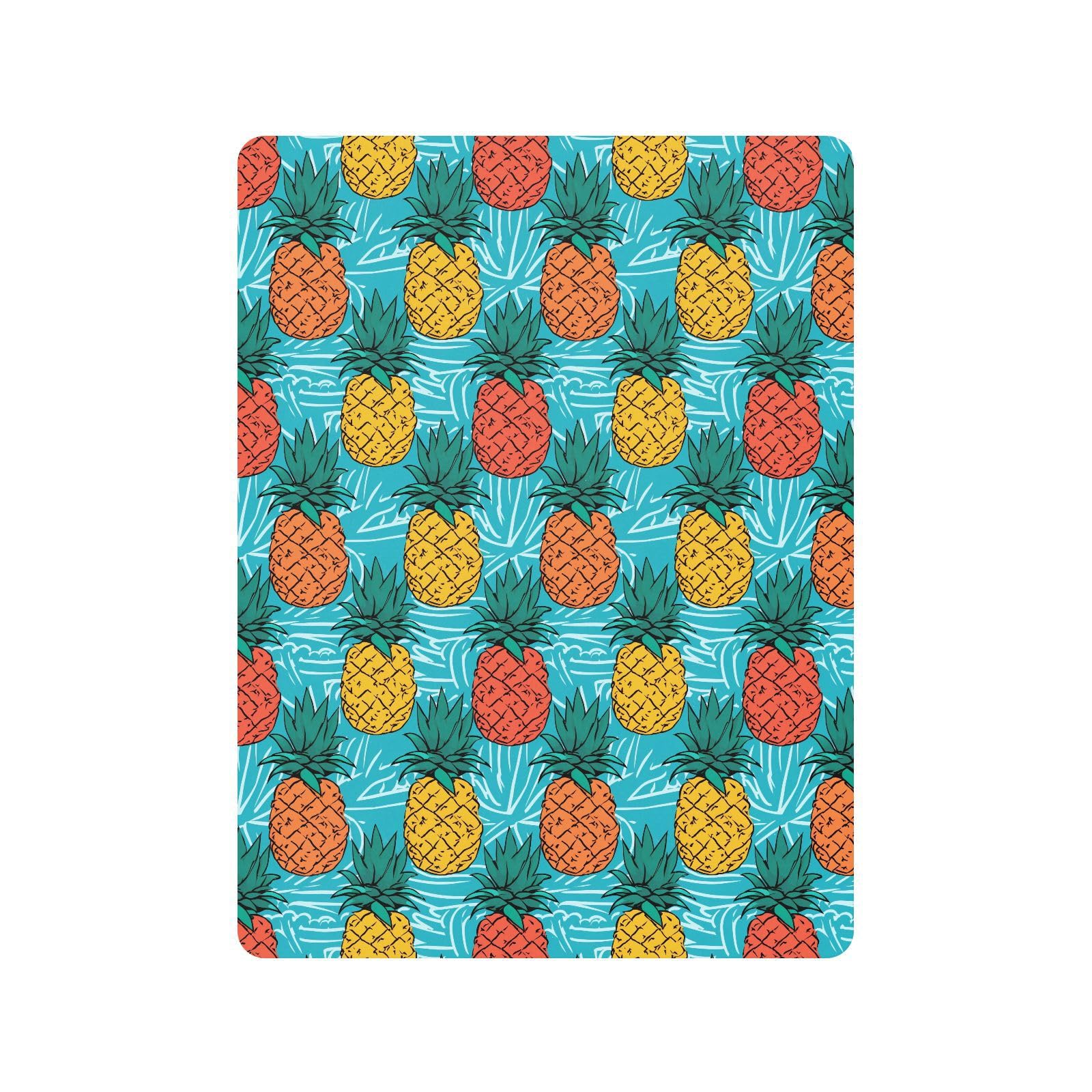 Drap-housse pour berceau de bébé bleu ananas pour garçons et filles - 71,1 x 132,1 cm