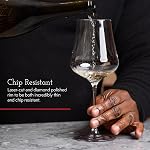 Gabriel-Glas StandArt Verres à vin en cristal, ensemble de 4 avec des boîtes cadeaux - Verre à vin universel Premium pour le vin rouge et blanc - Lave-vaisselle en toute sécurité, sans plomb, 16 oz.