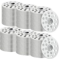 Vista 8 de 200 arandelas de yeso de 1 pulgada para reparar techos, arandelas de metal para tornillos, anillos de reparación de yeso, botones para reparación