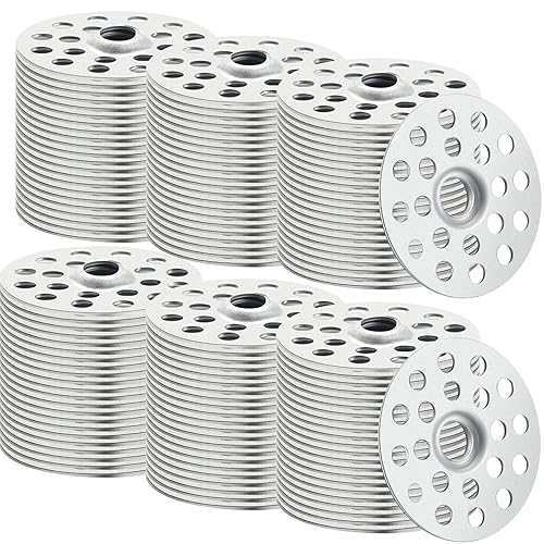 Miniatura 8 de 200 arandelas de yeso de 1 pulgada para reparar techos, arandelas de metal para tornillos, anillos de reparación de yeso, botones para reparación