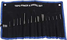 Conjunto De Punções E Cinzéis De Precisão De 16 Peças, Ferramenta De Punções Mecânicas E Punções Cônicas, Punções De Pinos, Punções Centrais E Cinzéis Frios, Marcas De Punções Mecânicas De Aço Para Se