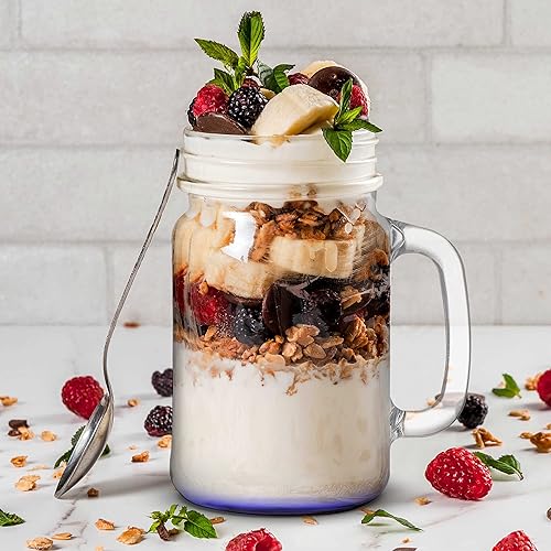 Miniatura 6 de Discount Promos Libbey Mason - Juego de 10 tarros con asas, 16 onzas, estilo tradicional, alto estándar - azul