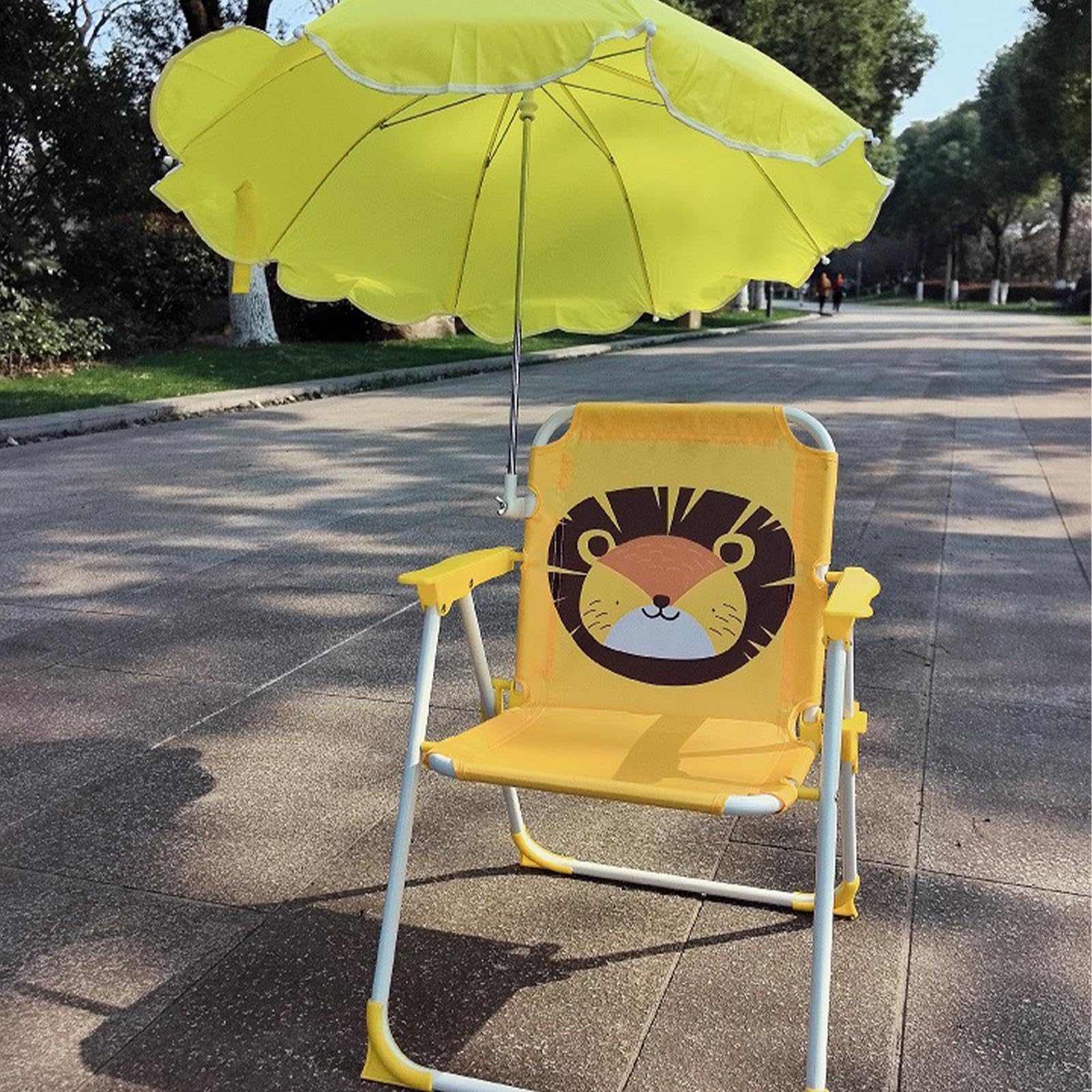 Dziecięce Plażowe Składane Krzesło Kempingowe Leżak z Osłoną