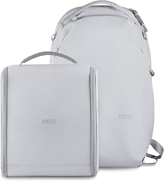 Urth Norite 24L Modular Camera Backpack + Camera Insert for DSLR, Lens, 15/16 Laptop, Weatherproof + Recycled Grey