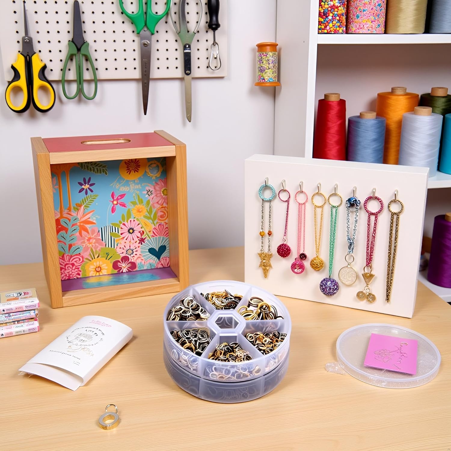 970 PCS Metal Jump Rings Small Crafts Jump Rings Jewelry Connectors Jump Assorted Size Connector Open O for Keychain Making, Jewelry Findings - Image 6