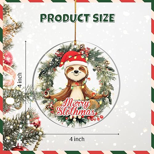 Miniatura 9 de Adorno de Navidad 2025, Papá Noel en diseño de cremallera a cuadros rojos, bonita decoración de Navidad 2025, divertida decoración navideña