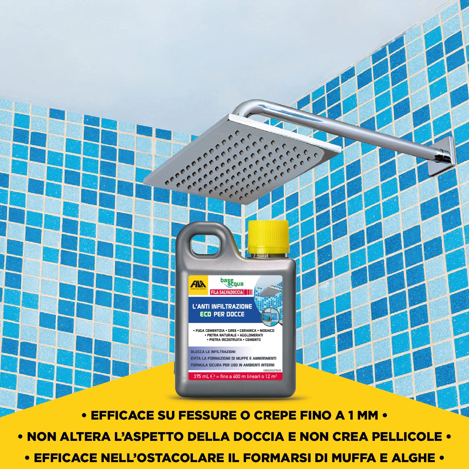 FILA Surface Care Solutions, FILA SALVADOCCIA, Anti Infiltrazioni per Doccia Bagno & PS87 PRO, Detergente Pavimenti Professionale, Sgrassatore Universale