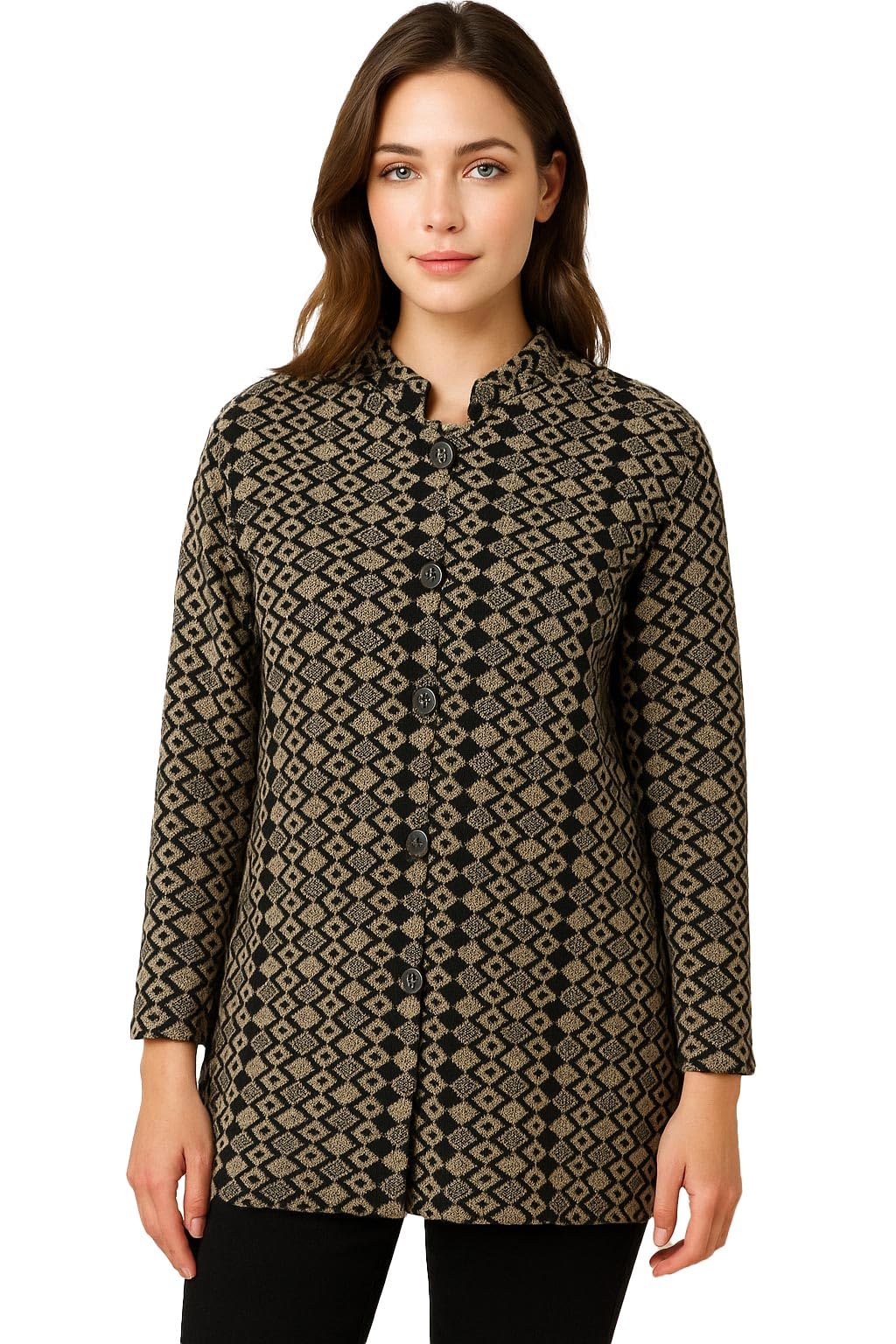 Womens Winter Season Ban Neck Full Sleeves Sweater/Cardigan