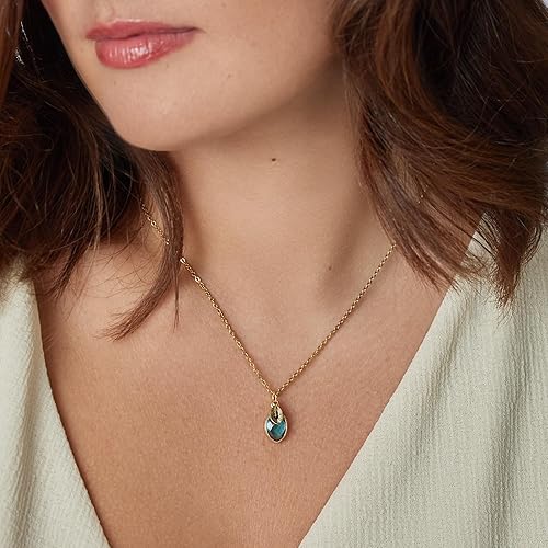 Miniatura 5 de Birthstones & Initials Necklace for Mom, Grandma, Women Up To 7 Birthstones, Multiple Kids, Grandkids Personalized Custom Family Jewelry for