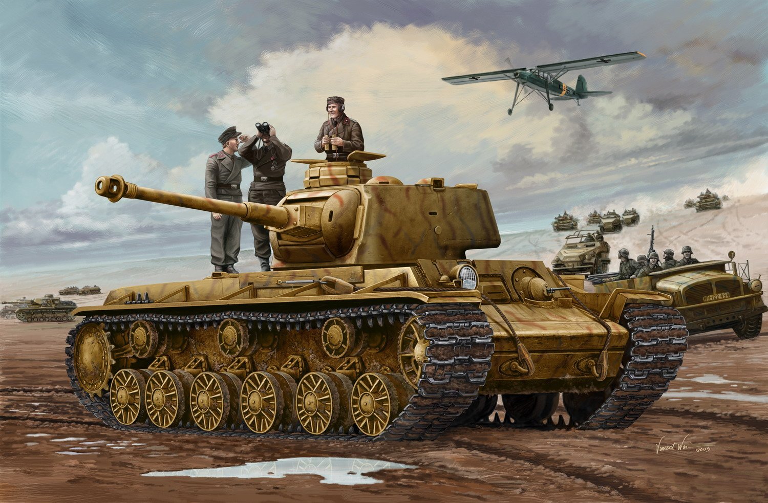 Amazon | トランペッター 1/35 ドイツ軍KV-1重戦車改/Pz.kpfw756 r