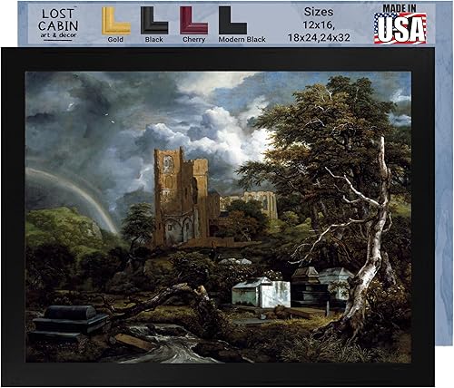 Lost Cabin The Jewish Cemetery de Jacob Isaacksz van Ruisdael  Impresión sin marco  Reproducción de pinturas de obras de arte finas  Regalo de disponible en Yaxa Colombia
