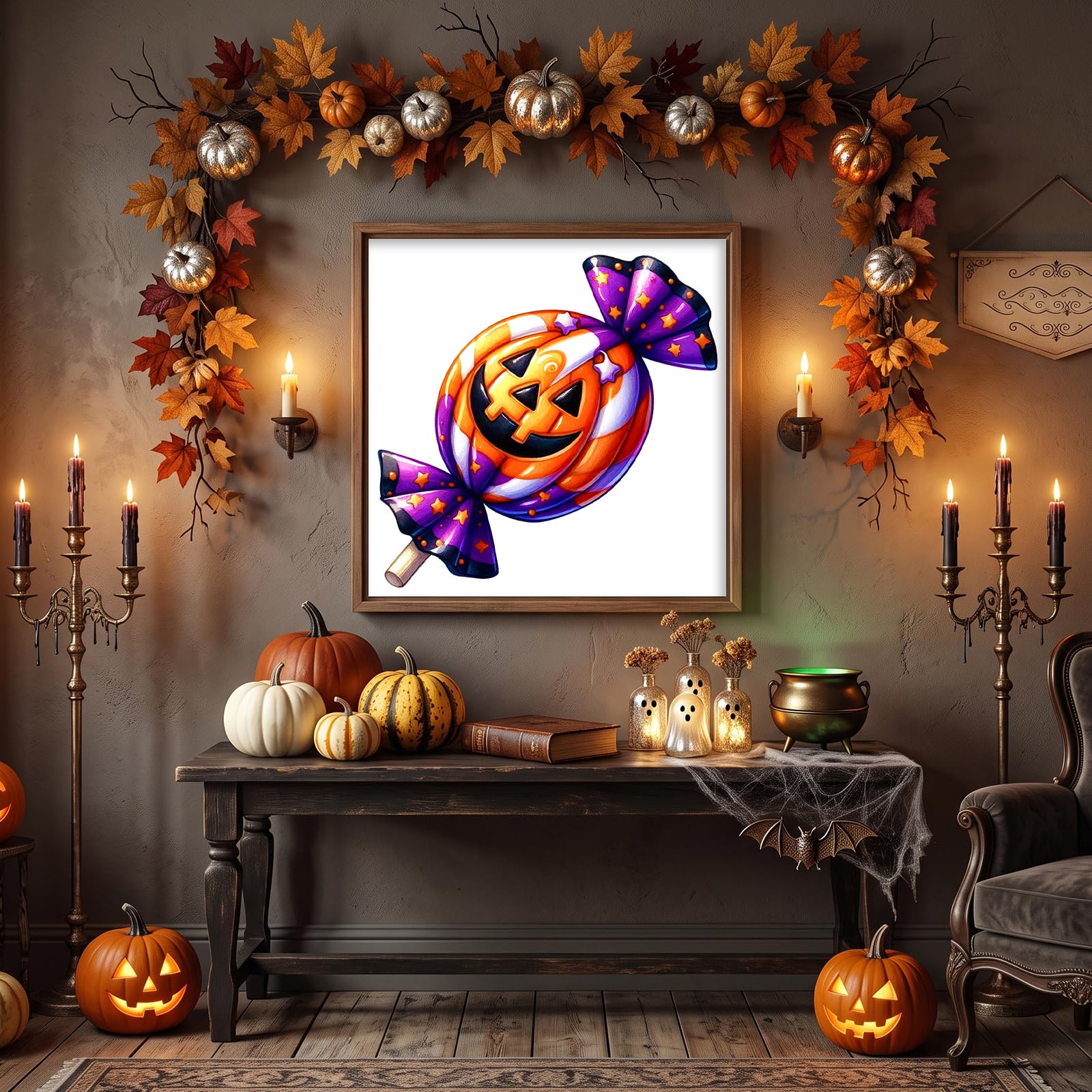 Zestaw do haftu krzyżykowego z dyni Halloween 11CT