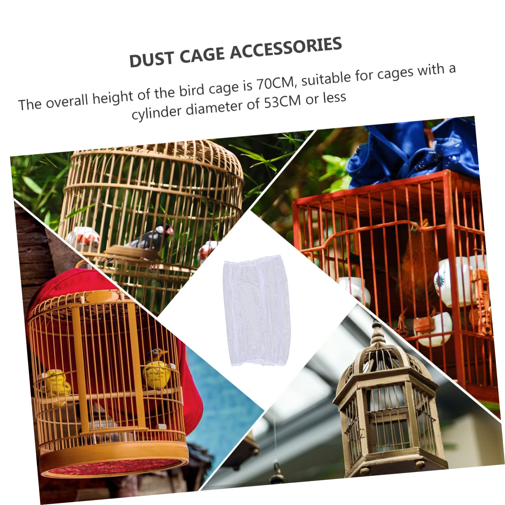DOITOOL 3 Piezas De Cubierta para Jaula De Pájaros Accesorio para Jaula De Pájaros Cubierta De Red De Malla para Jaula De Pájaros Elegantemente Decorativa Fácil De Limpiar Uso Duradero