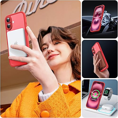 Miniatura 531 de TOCOL Funda magnética para iPhone 15 Pro Max, protección completa mejorada de la cámara, compatible con Magsafe, protección contra caídas, funda