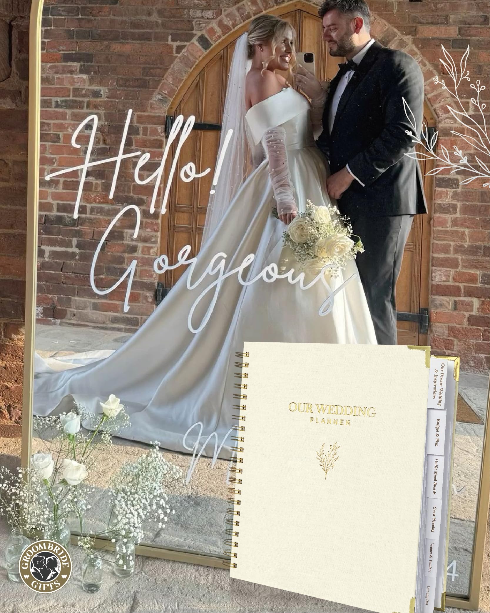Hochzeitsplaner für die Braut – Hochzeitsplanungsbuch und Organizer, Braut-Hochzeitsplaner-Buch & Ordner
