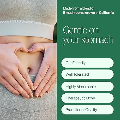 Miniatura 5 de Pure Micronutrients Suplemento orgánico de hongos – melena de león, reishi, chaga, cordyceps y complejo de cola de pavo – Apoyo inmunológico