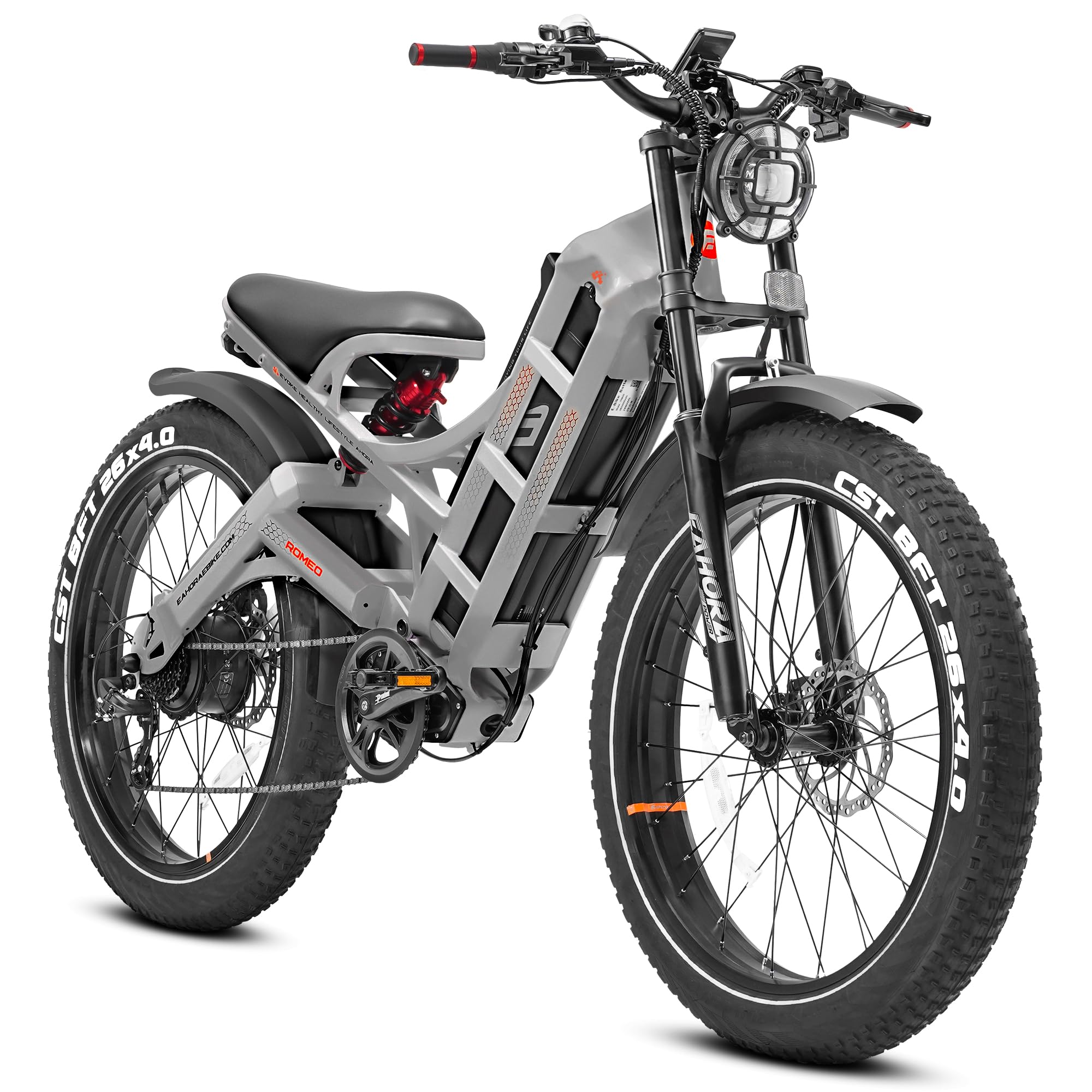 Buy eAhora Romeo Pro Peak 1400W 60Ah Electric Bike for Adults, 120Miles