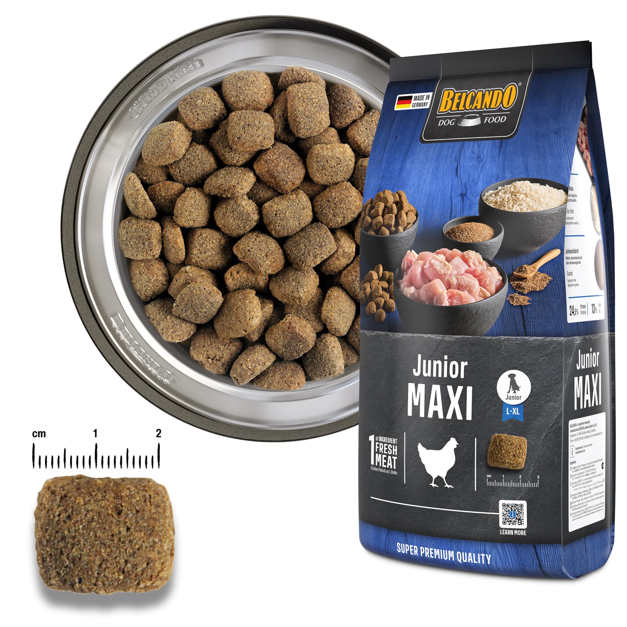 Belcando Junior Maxi [12,5 kg] Alimento para Perros jóvenes de Razas Grandes | Alimento Completo para Perros jóvenes a Partir de 4 Meses de Edad