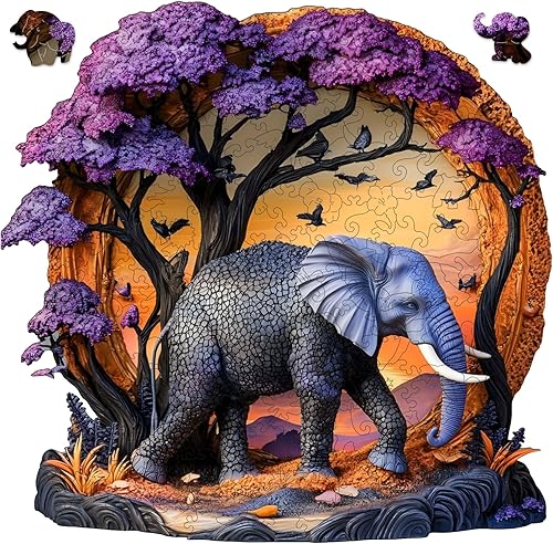 Miniatura 16 de Qiuenisray Rompecabezas de madera, lindo rompecabezas de gato de 500 piezas con forma única, rompecabezas avanzado de madera para juegos familiares