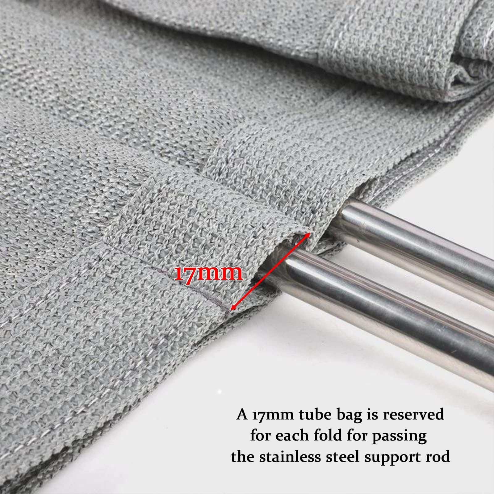 Voile d'ombrage rétractable en forme de U, anti-UV pour une utilisation polyvalente sur les patios, terrasses, arrière-cours et jardins