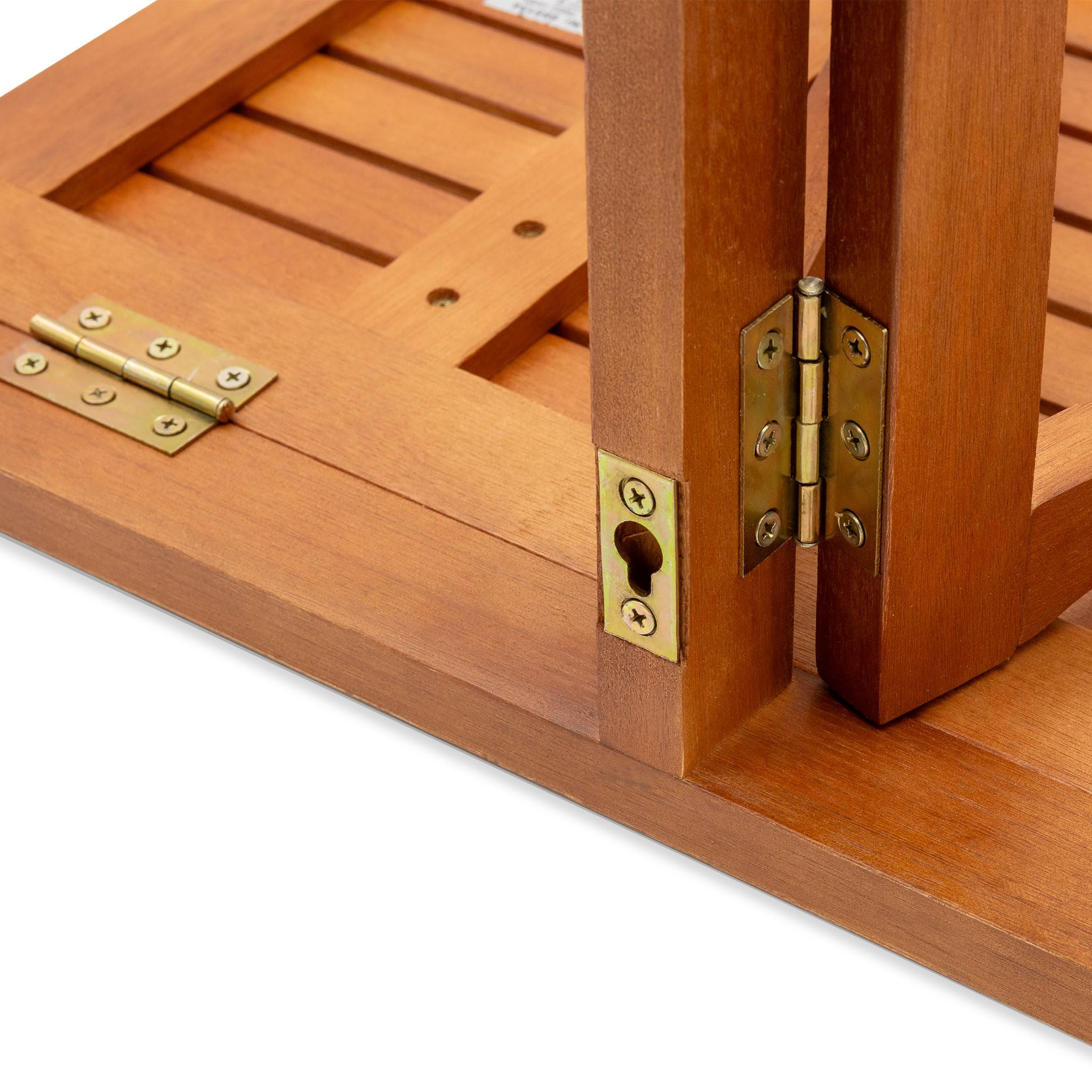 Spetebo - Mesa de balcón plegable de madera de eucalipto (60 x 40 cm)