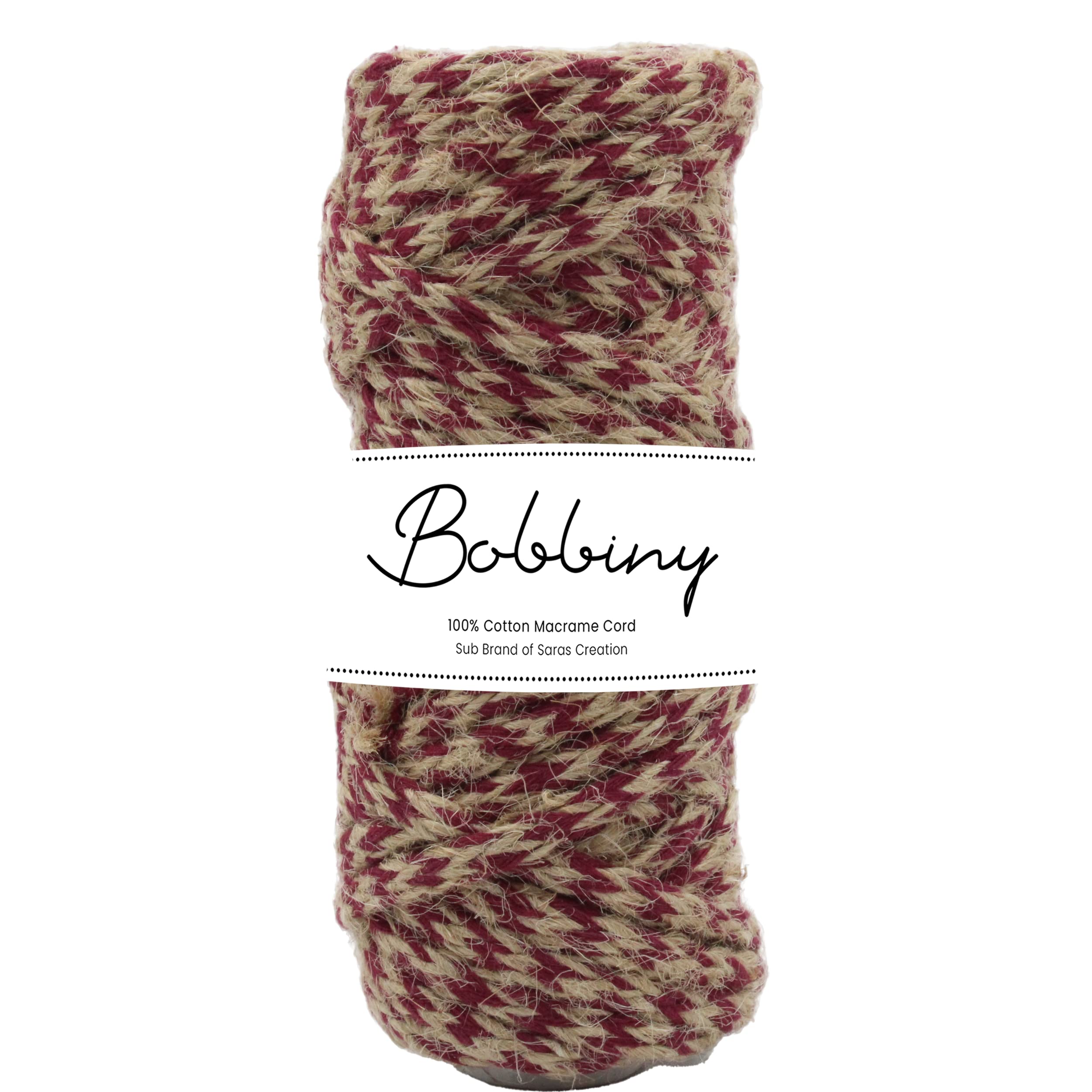 Bobbiny Natural Round Braided Jute Twine Rope - Linen Rustic String Cord for DIY, Party, Wedding, Gift Wrapping and Other Projects | Black Mix | 4mm, 20 Meters — Amazon image 6