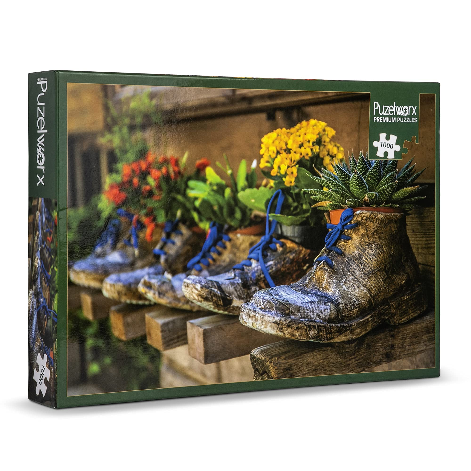 Puzelworx 1000 Teile Puzzle – Schuhblumentopf Motiv, Für Erwachsene & Kinder