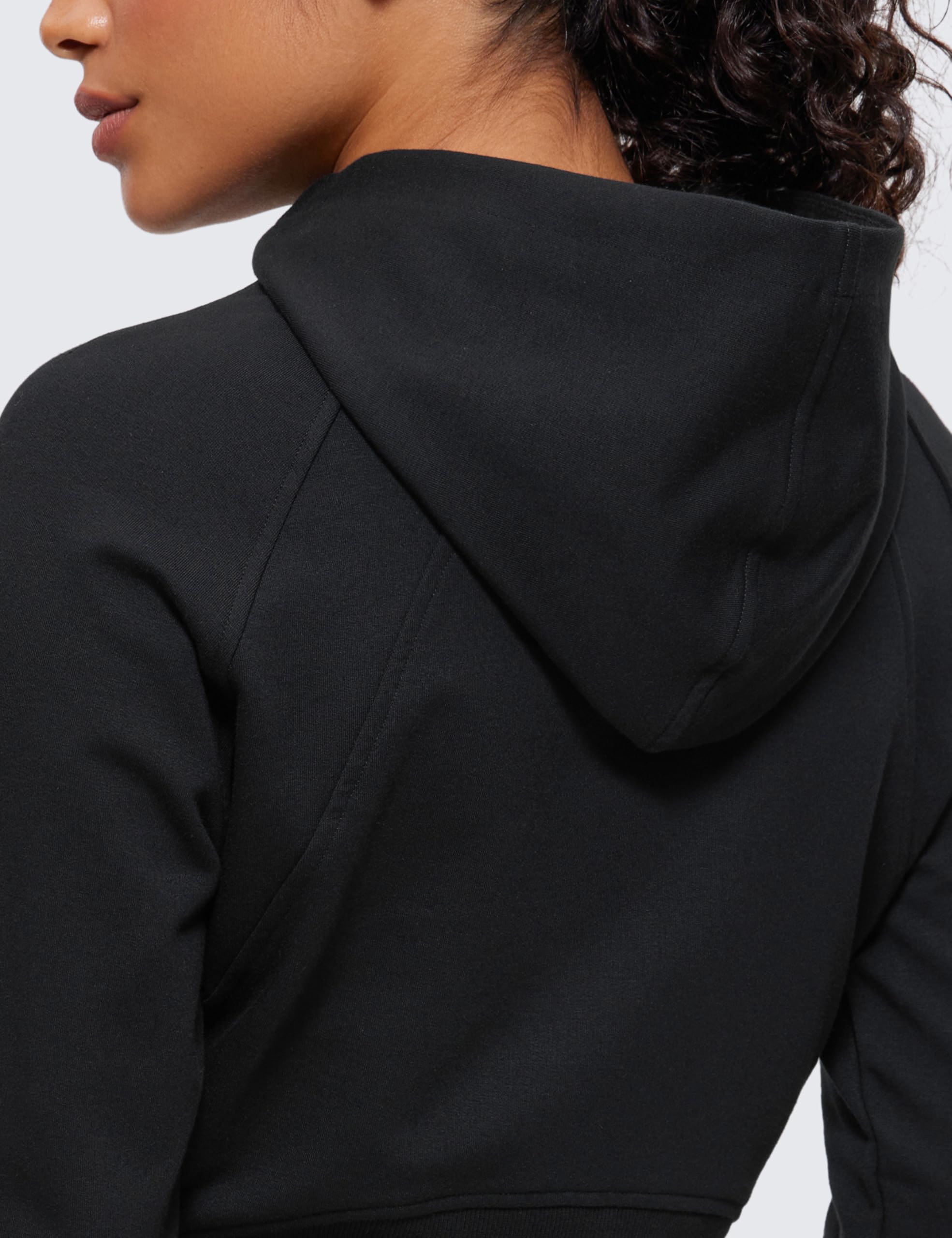 CRZ YOGA Felpa Corta con Cappuccio e Cerniera | Peso Medio, Casual, Morbide, Cerniera Completa, Contenente Cotone, Calda, con Collo a Imbuto, Felpe da Donna