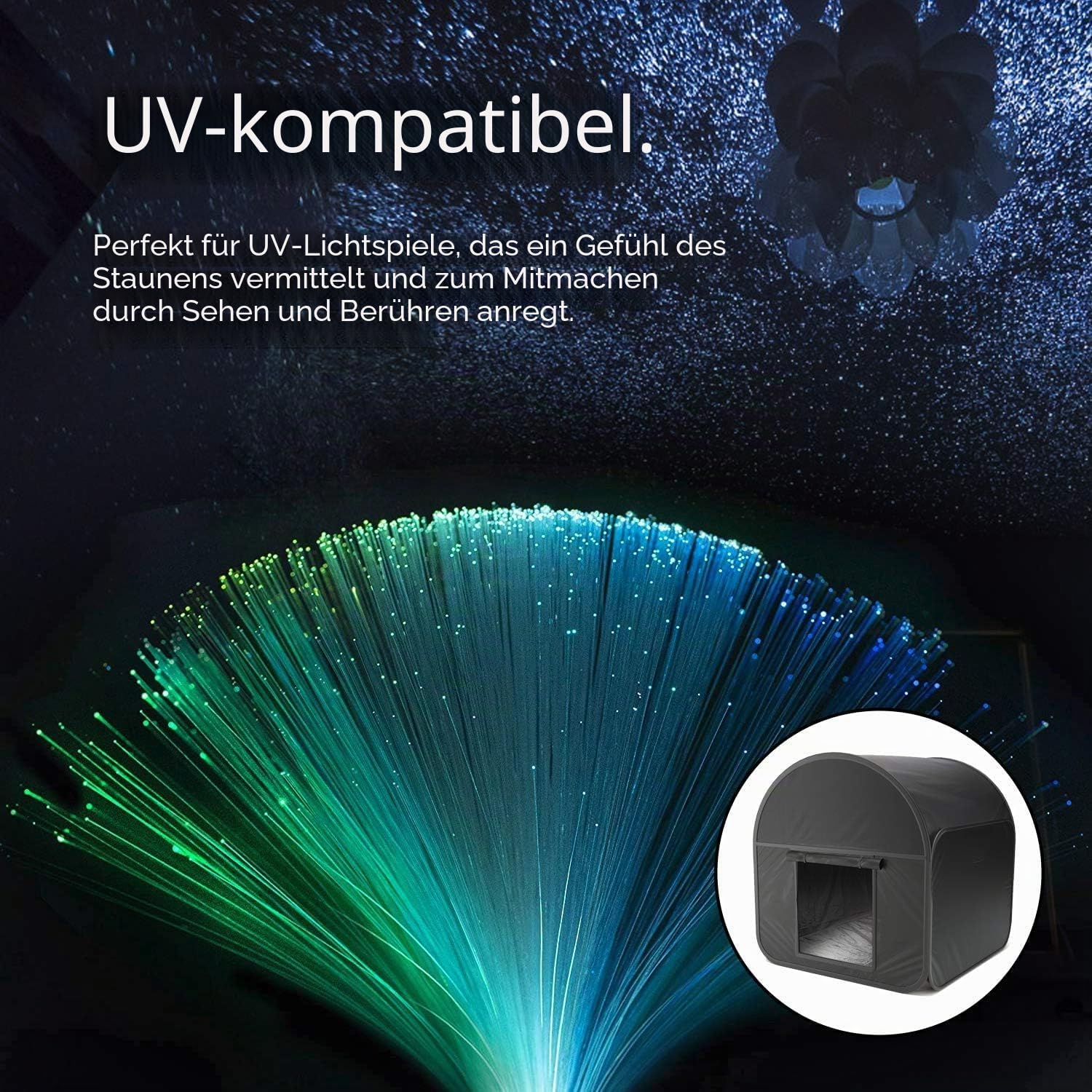 1 x Premium Pop-Up Sensory Den Verdunkelungszelt für besondere pädagogische Bedürfnisse wie Autismus, ASD & ADHS mit Reisetasche