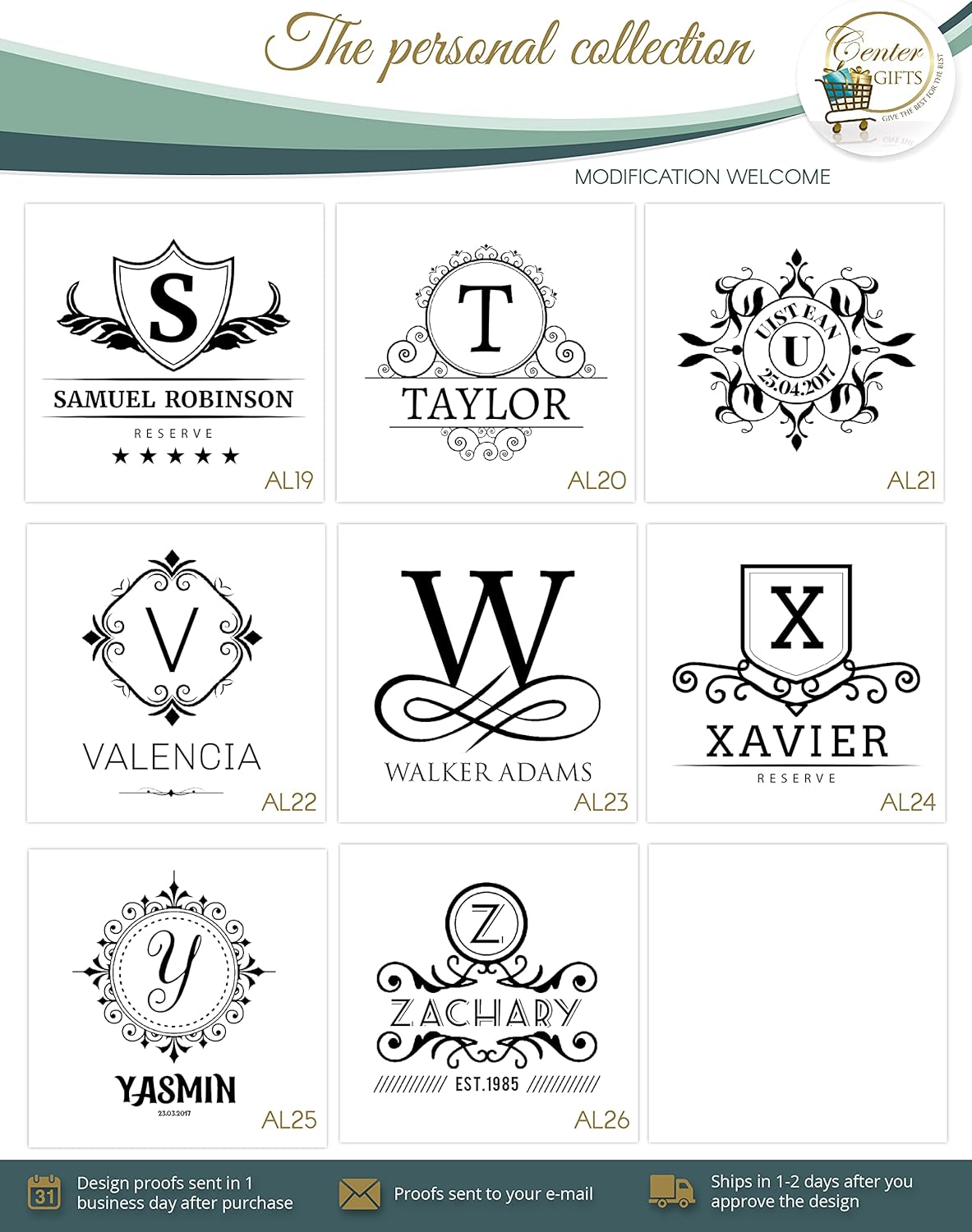 Personalized Name and Initial Mercer Culinary 12 oz. Copper Plated Julep Cup