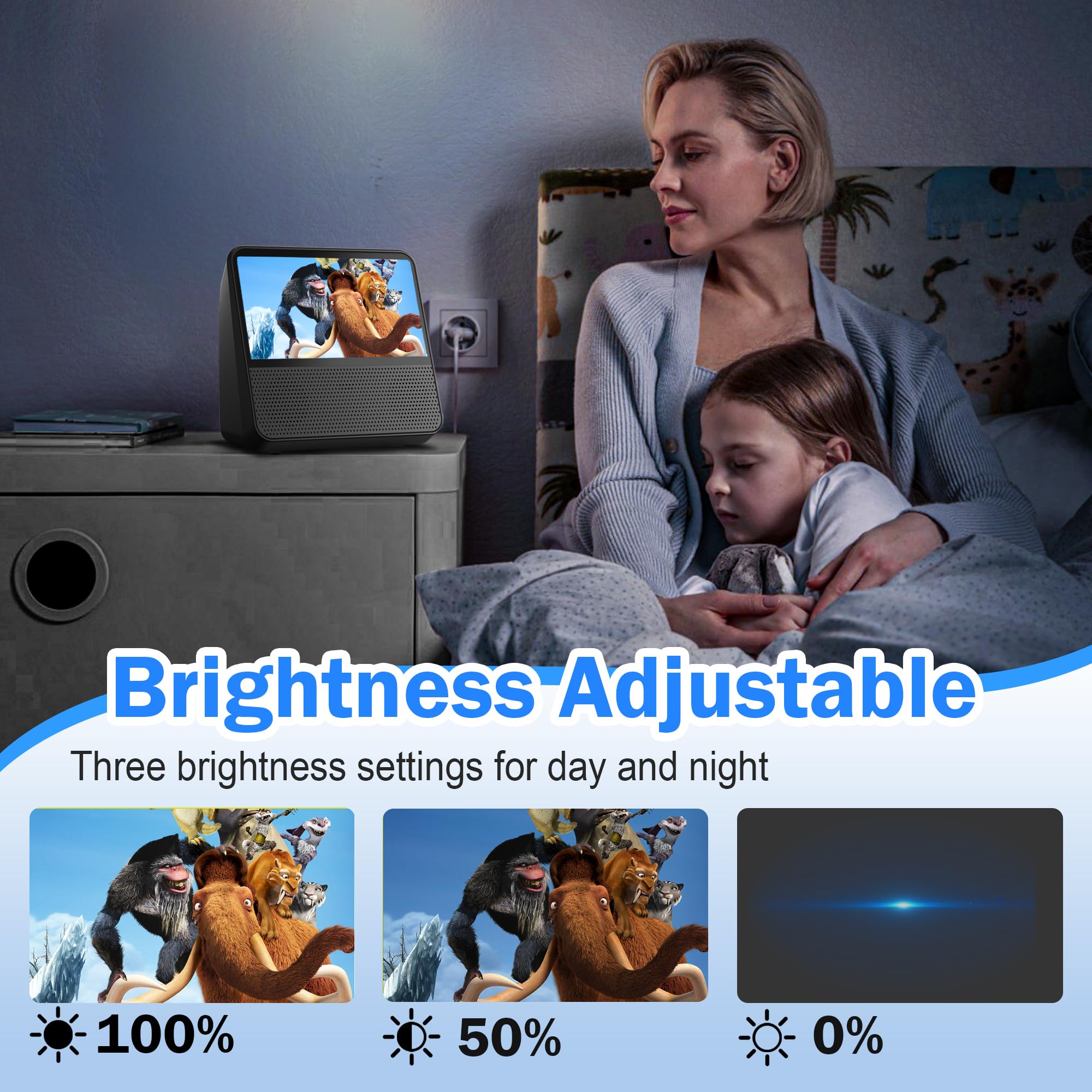 Lecteur DVD Portable Rechargeable 4000mAh, écran HD 9,8", Toutes Zones Libres, Compatible DVD/CD/Bluetooth/AUX/RCA/USB