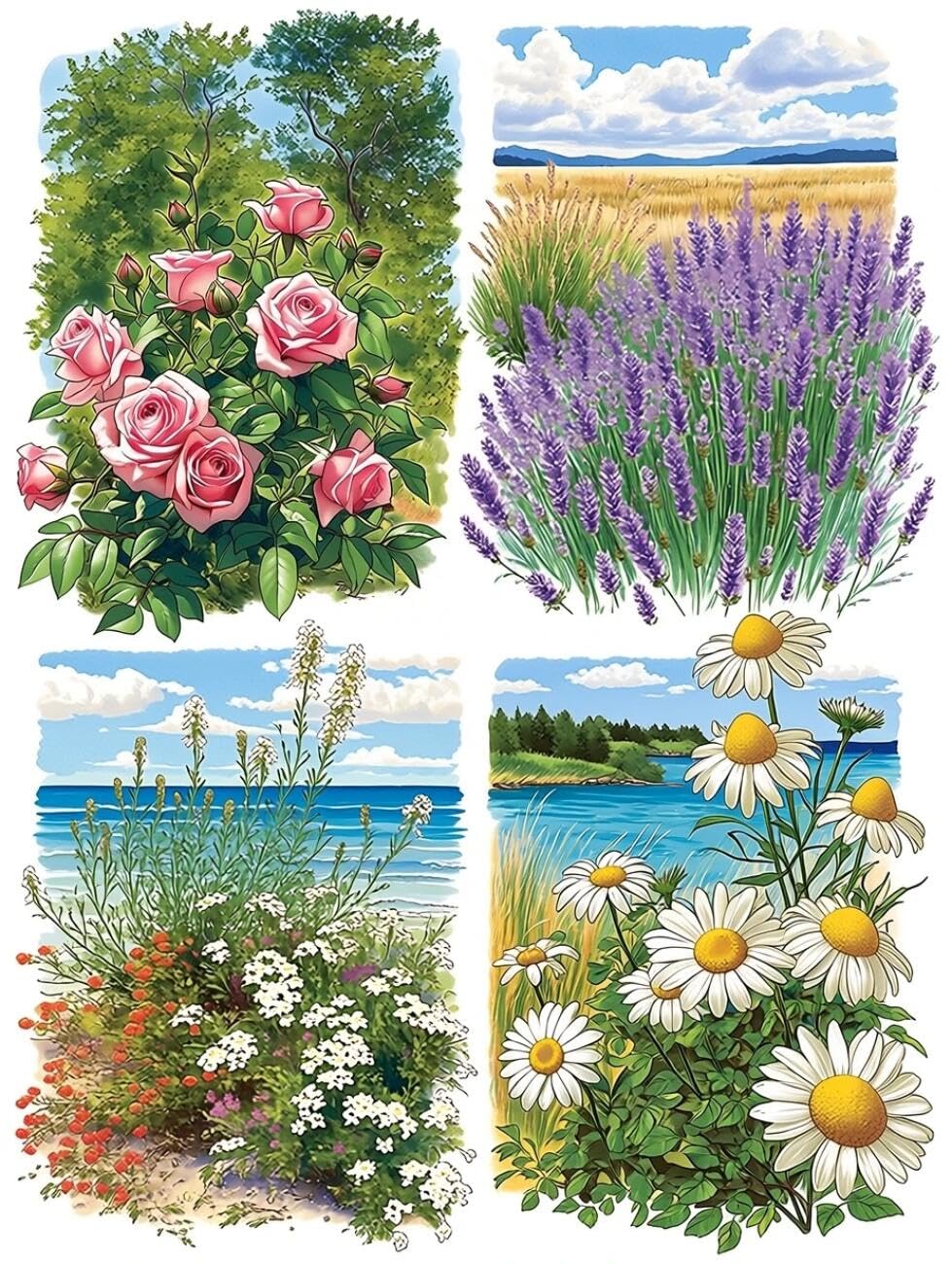 RKFLGEW Flowers 14CT Cross Stitch Kits for Beginners Pink Roses Embroidery Kit for Beginners Adult DIY Cross Stitches Needlepoint Set Home Decoration 40x50cm
