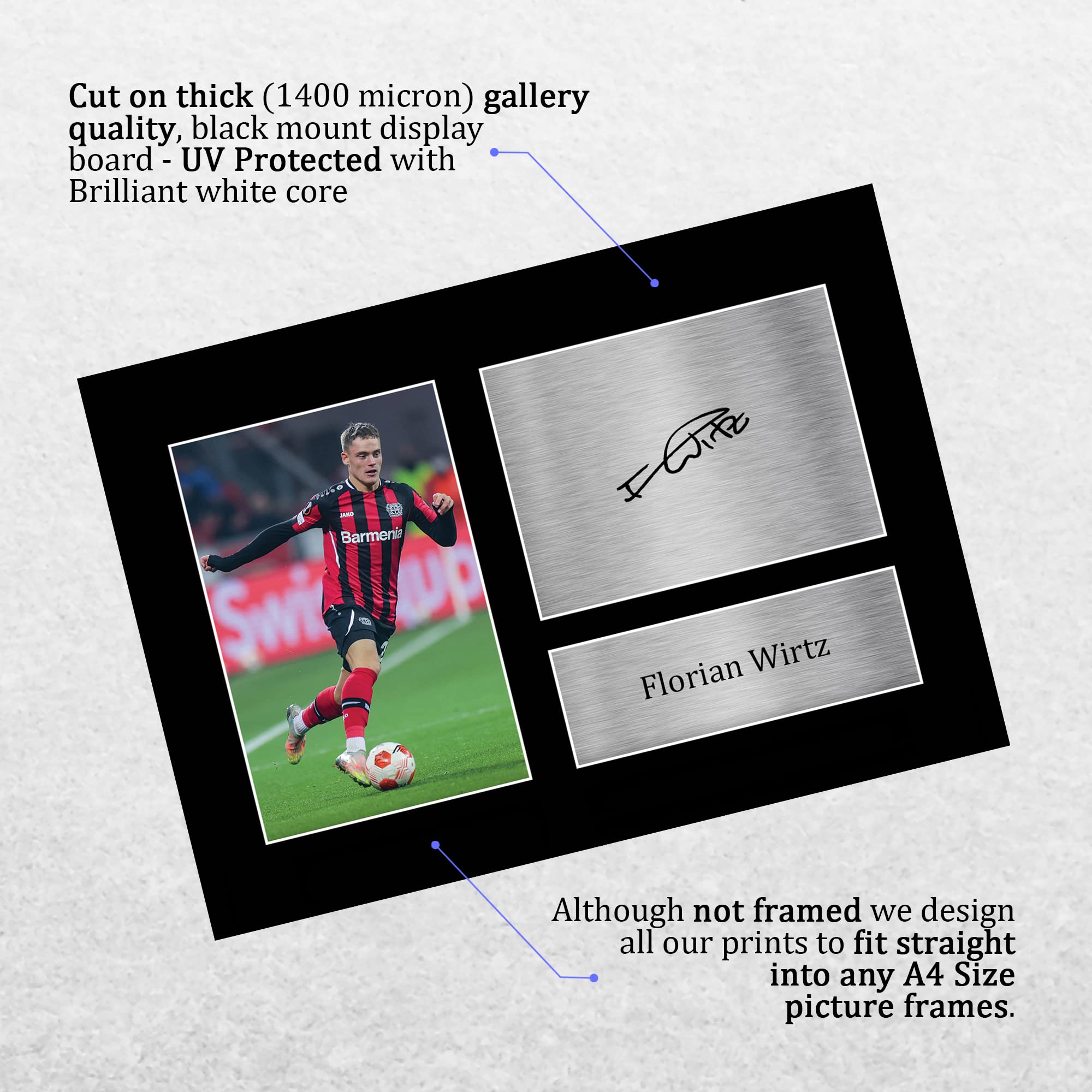 Amazon.co.jp: HWC Trading A4 Florian Wirtz Bayer Leverkusen ギフト