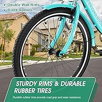 Vista 8 de LILYPELLE Adult Tricycle 7 Speed, 3 Wheel Bike Adult, 20/24/26 inch Wheels Cruiser Bikes with Cargo Basket for Seniors, Women, Men