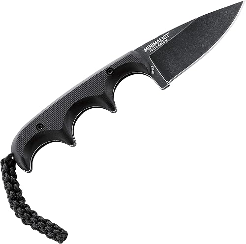 Vista 21 de CRKT - Cuchillo Bowie minimalista con engranajes EDC: Hoja fija compacta de transporte diario, cuchillo utilitario Folts con acabado satinado, mango