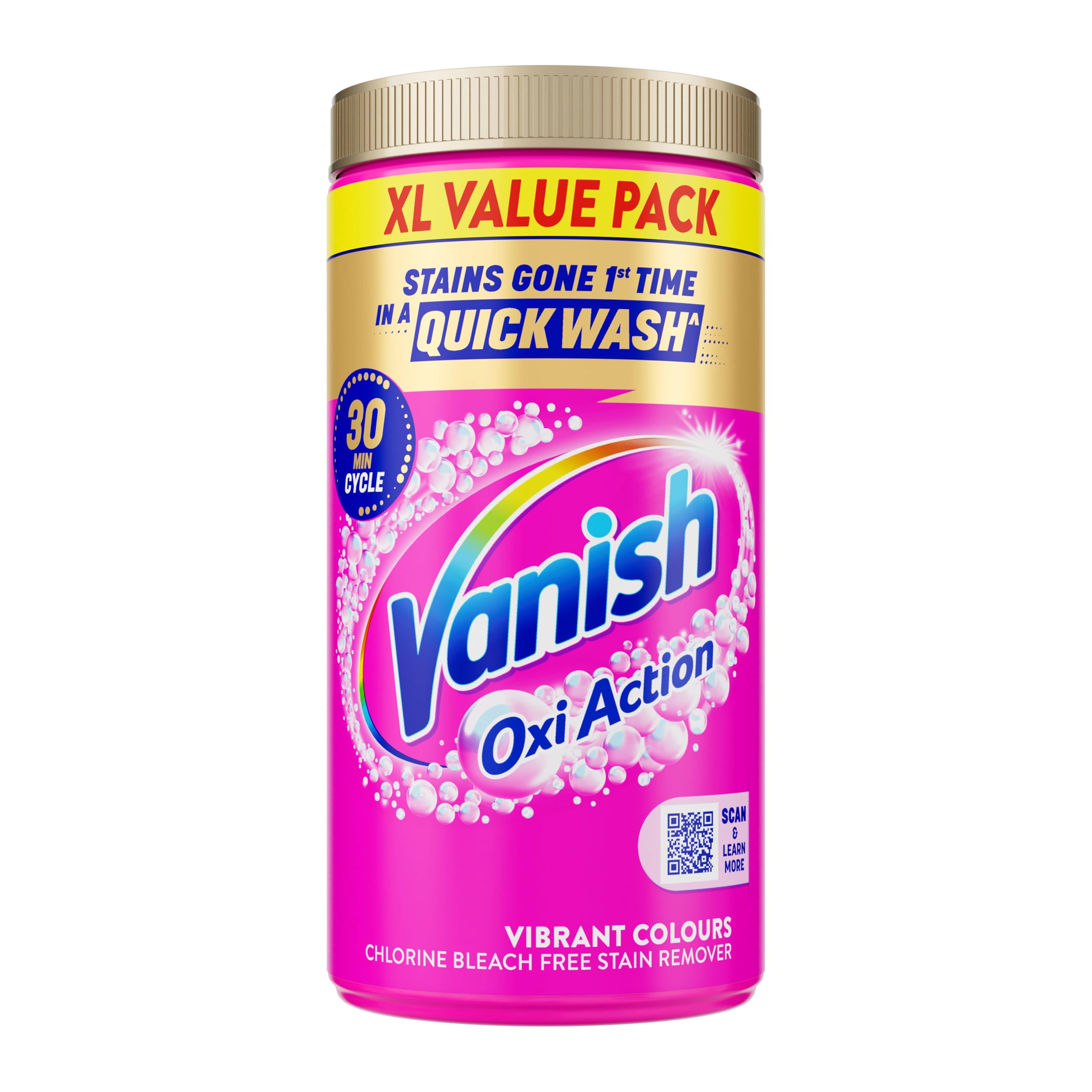 Gold Oxi Action Chlorine Bleach Free Stain Remover Powder, For Colours, 1.9 kg