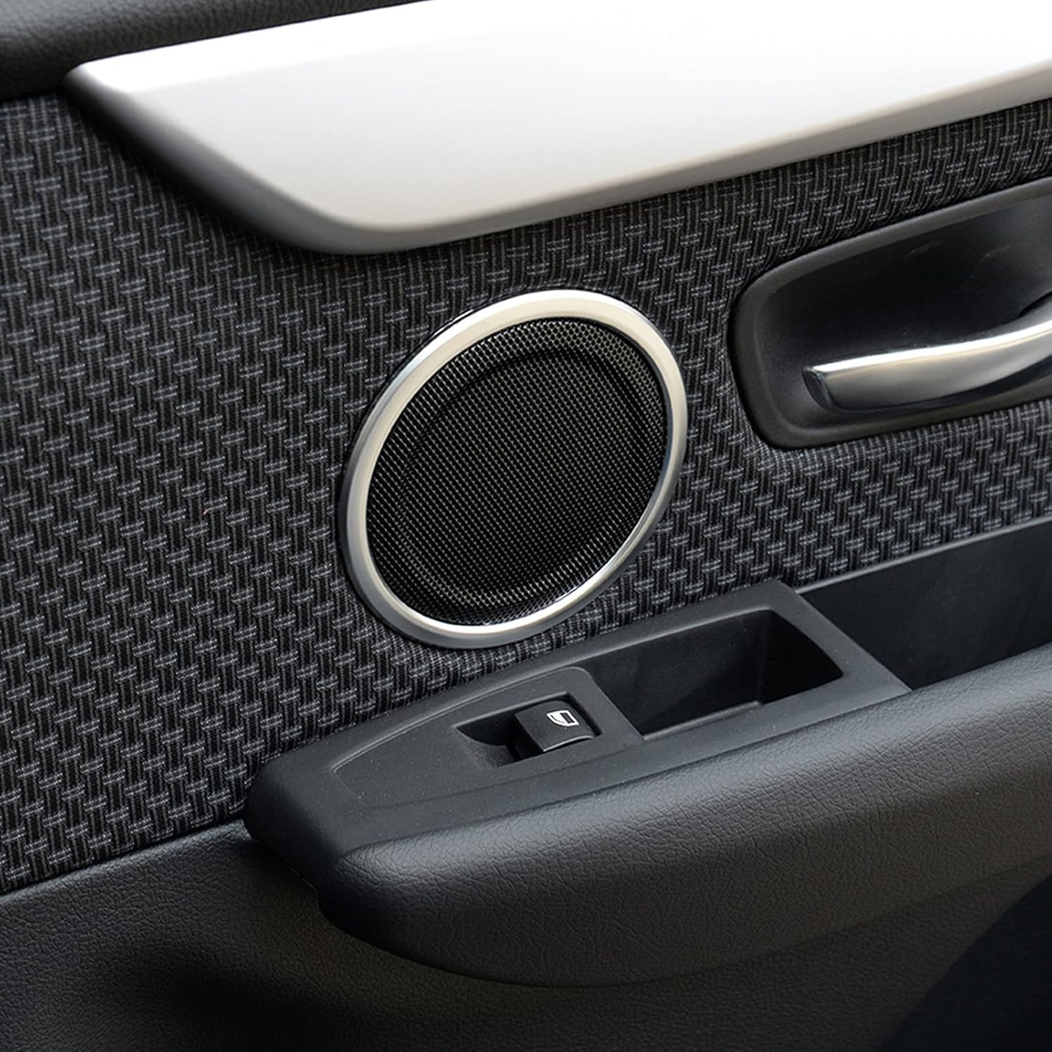 for BMW 2 Series F45 F46 218i 2015-2016, Silver Door Speaker Decoration Trim Car Accessories ABS Chrome