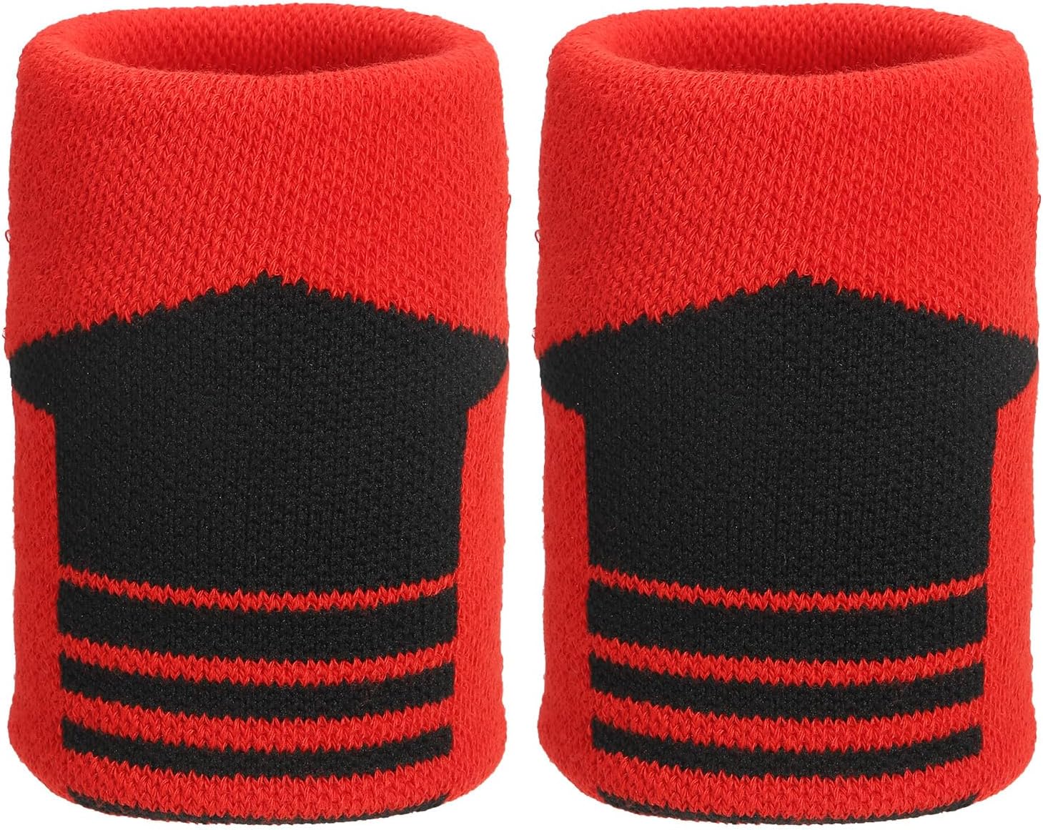 PATIKIL Sports Wristband Sweatbands for Men Women, Breathable Tennis Wrist Bands Absorbent Sweat Band for Basketball Football Baseball Running