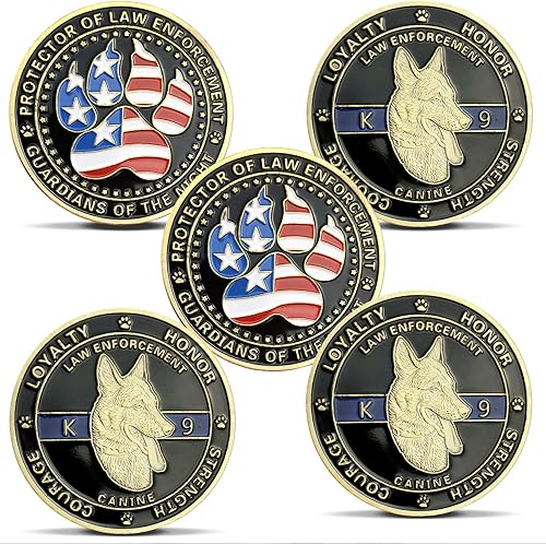 Miniatura 10 de K9 Police Challenge Coin Oficial de aplicación de la ley Canino Regalo militar