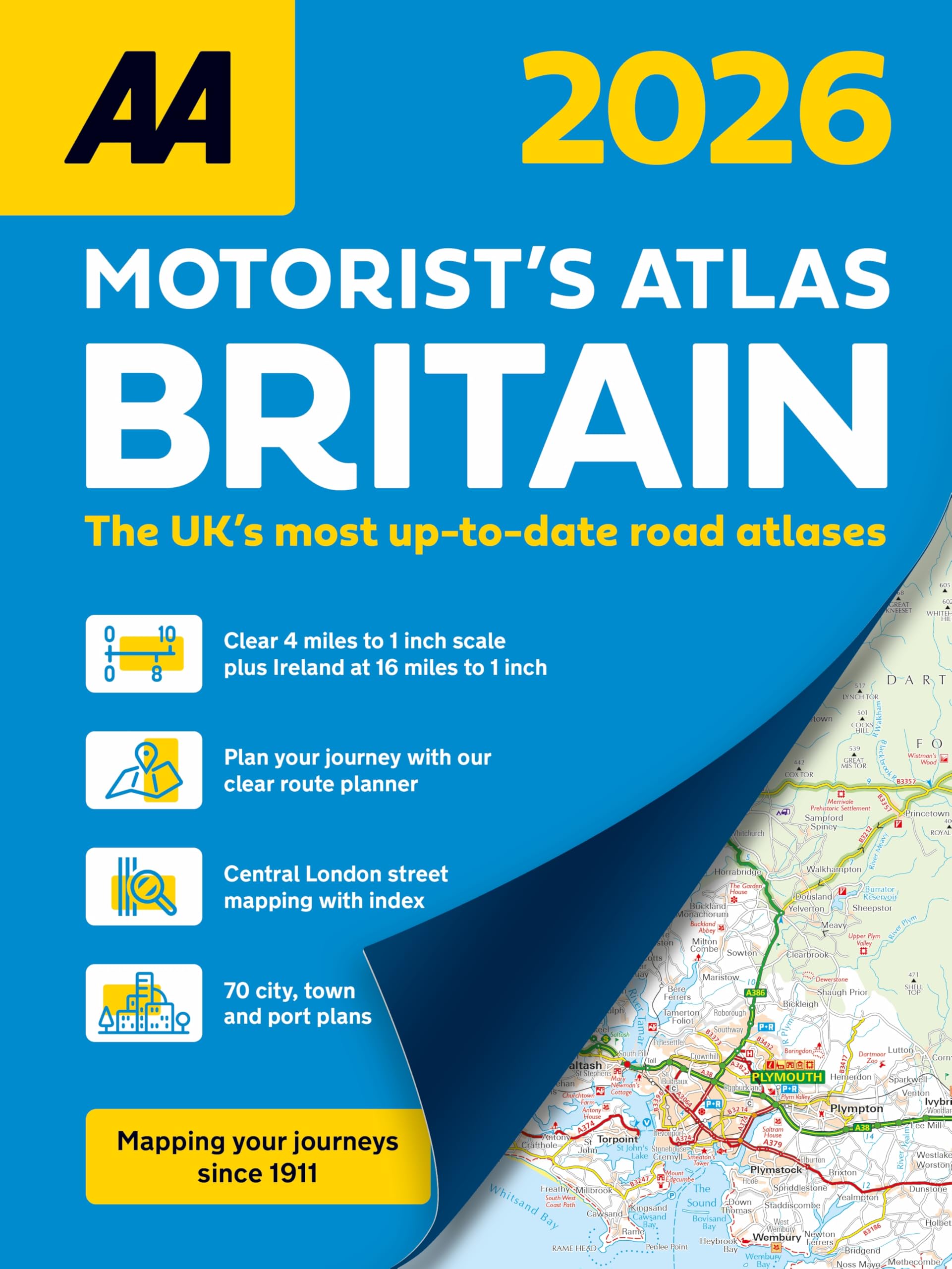 AA Motorists Atlas Britain 2026 spiral bound (AA Road Atlas) (UK Road Atlases) (AA Road Atlas Britain)