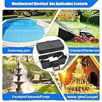 Vista 7 de Hrensaw Caja de conexión eléctrica pequeña resistente a la intemperie (interior de 5.5 x 3 x 2.2 pulgadas), caja eléctrica para exteriores