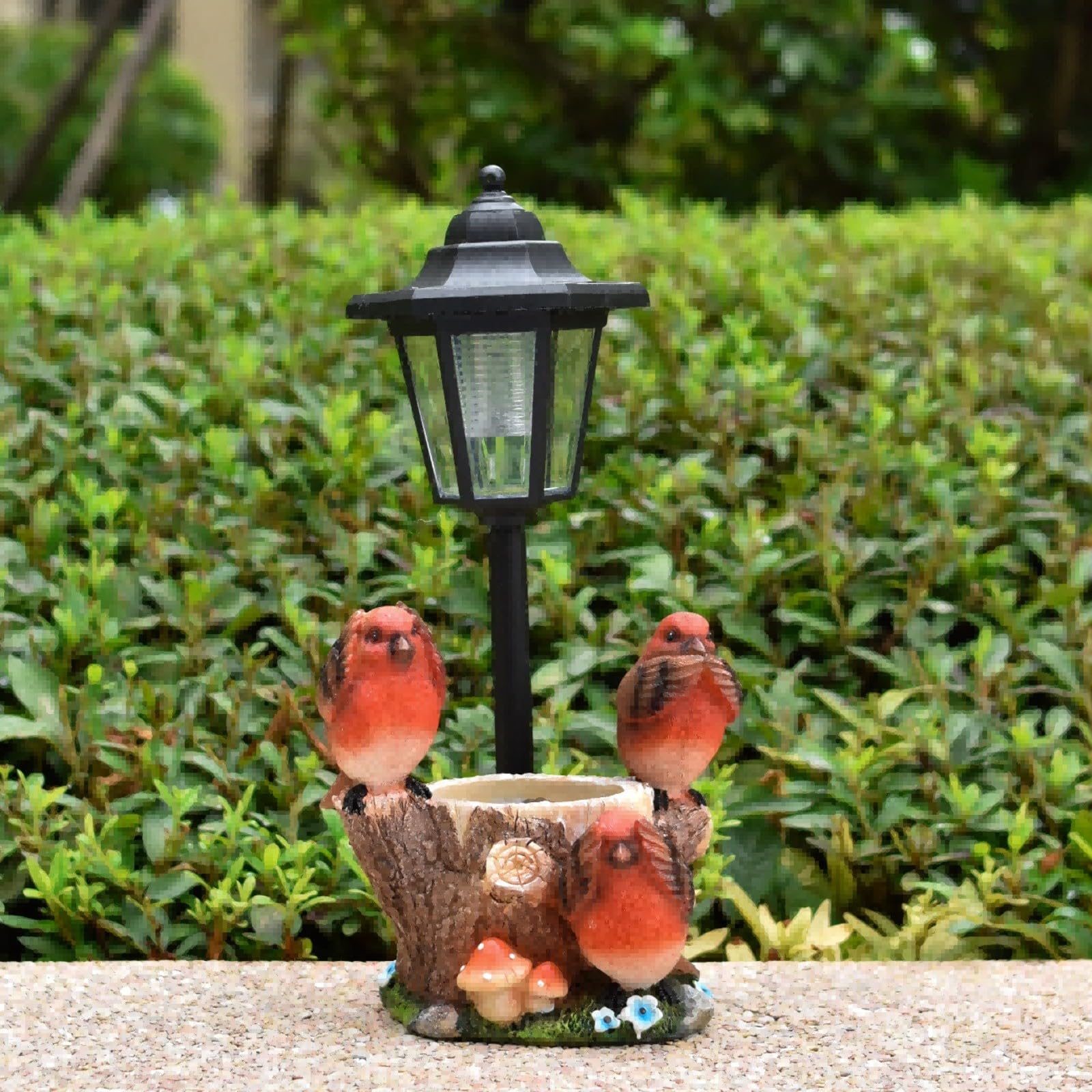 Fauhapyway Statue Oiseau Résine pour décor Jardin Extérieur Étanche