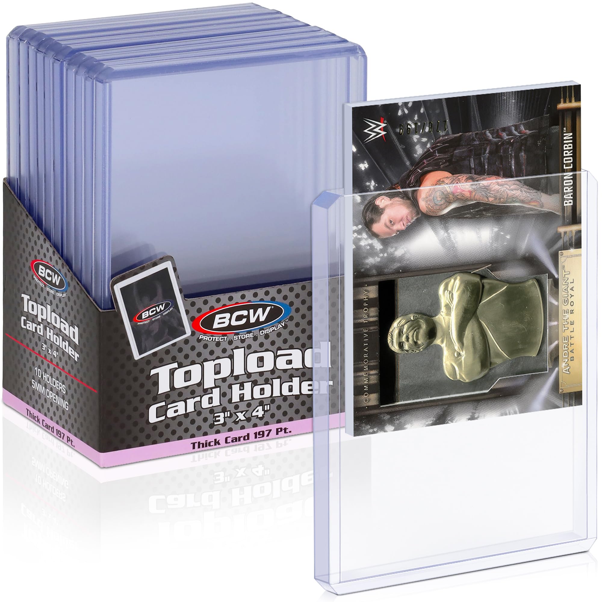 Amazon.com: BCW 197 PT. Thick Card Topload Holder - Pack of 10