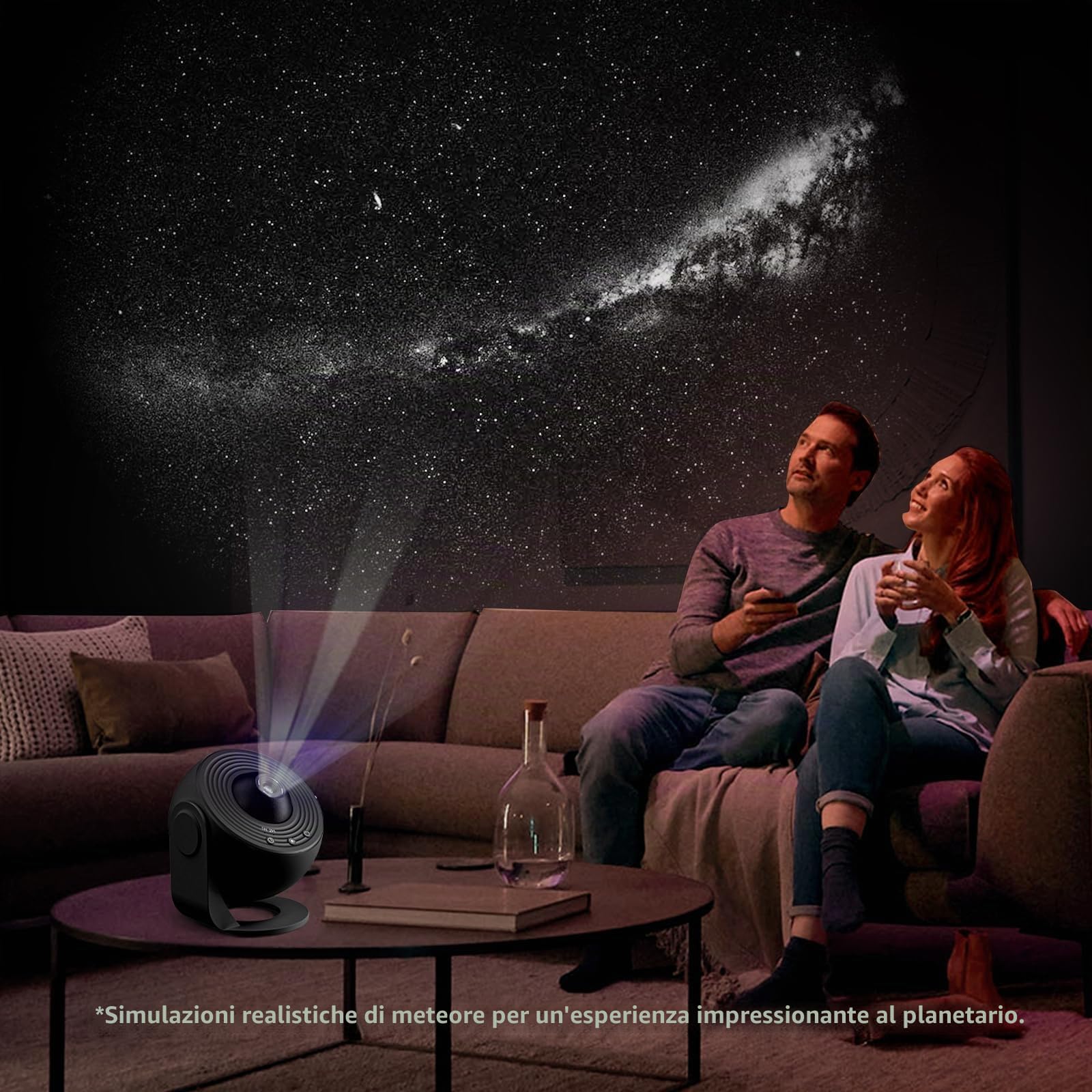Proiettore Stellare Soffitto 13 in 1 Planetario Galassia Luce Notturna Cielo Stellato con Sistema Solare Luna Nebulosa Timer per Bambini Adulti