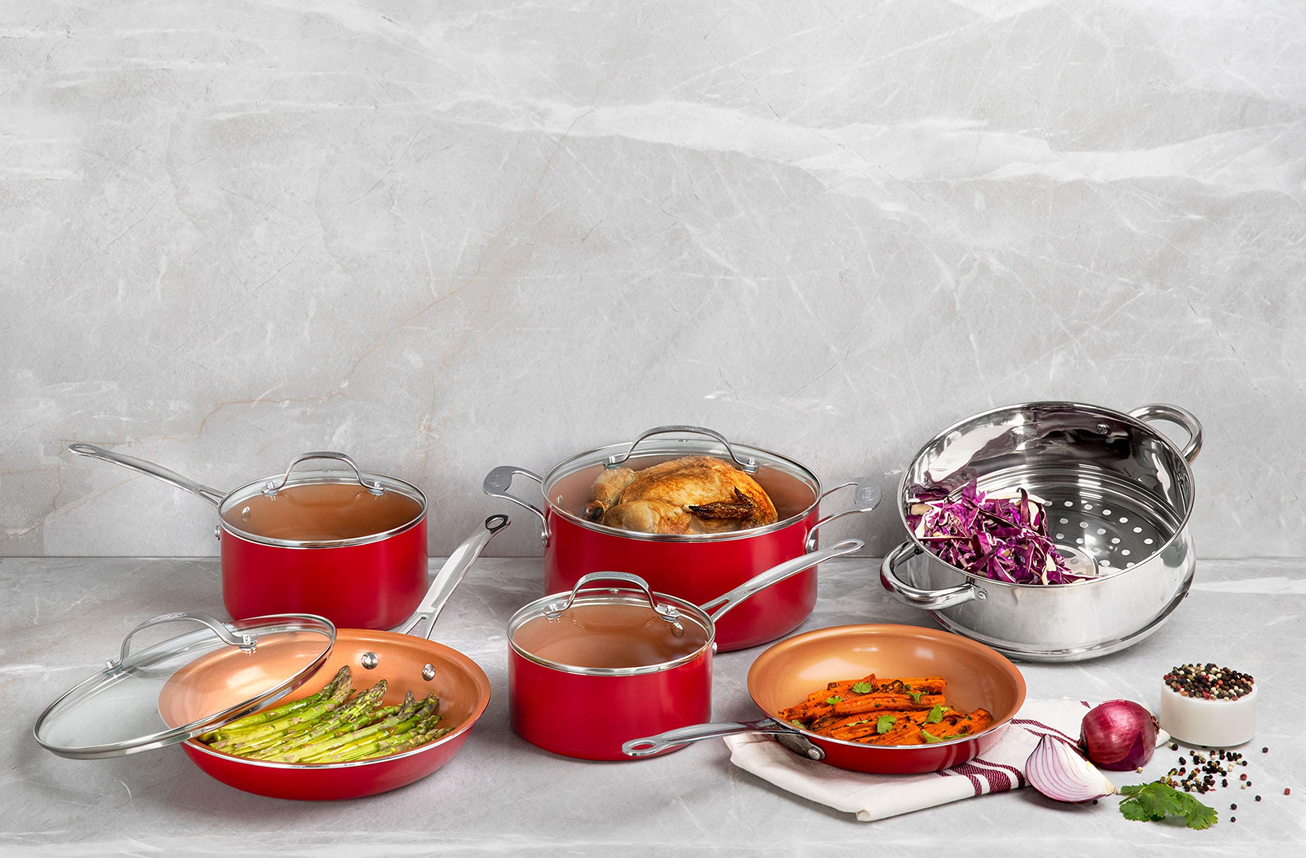 107 TRAVALO アトマイザー MILANO SET red Amazon.com: Gotham Steel 10-Piece Kitchen Set with Non-Stick