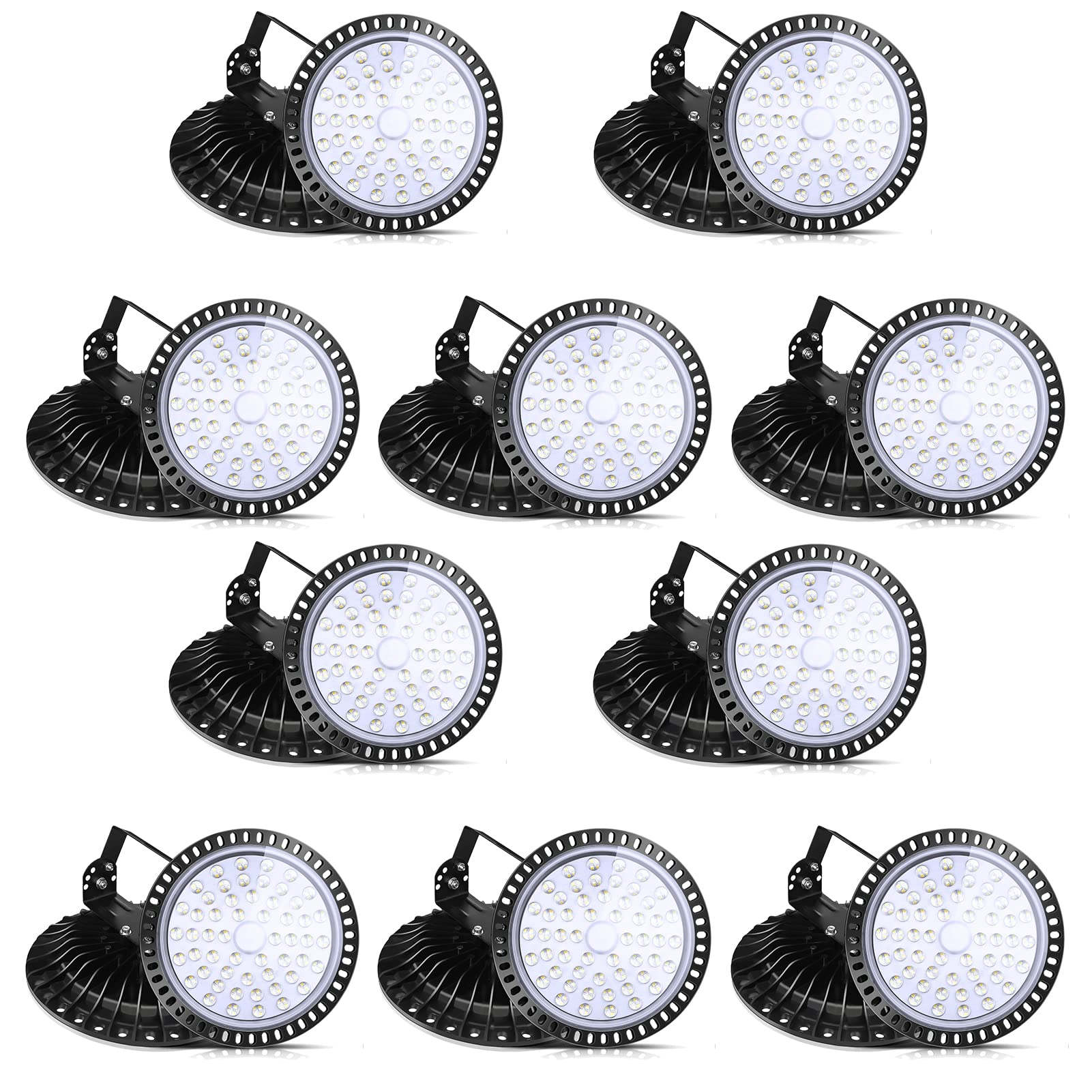 Viugreum UFO LED High Bay Light 200W 20000LM 5500K UFO Lights Warehouse Lighting IP65 Waterproof LED Lights Commercial