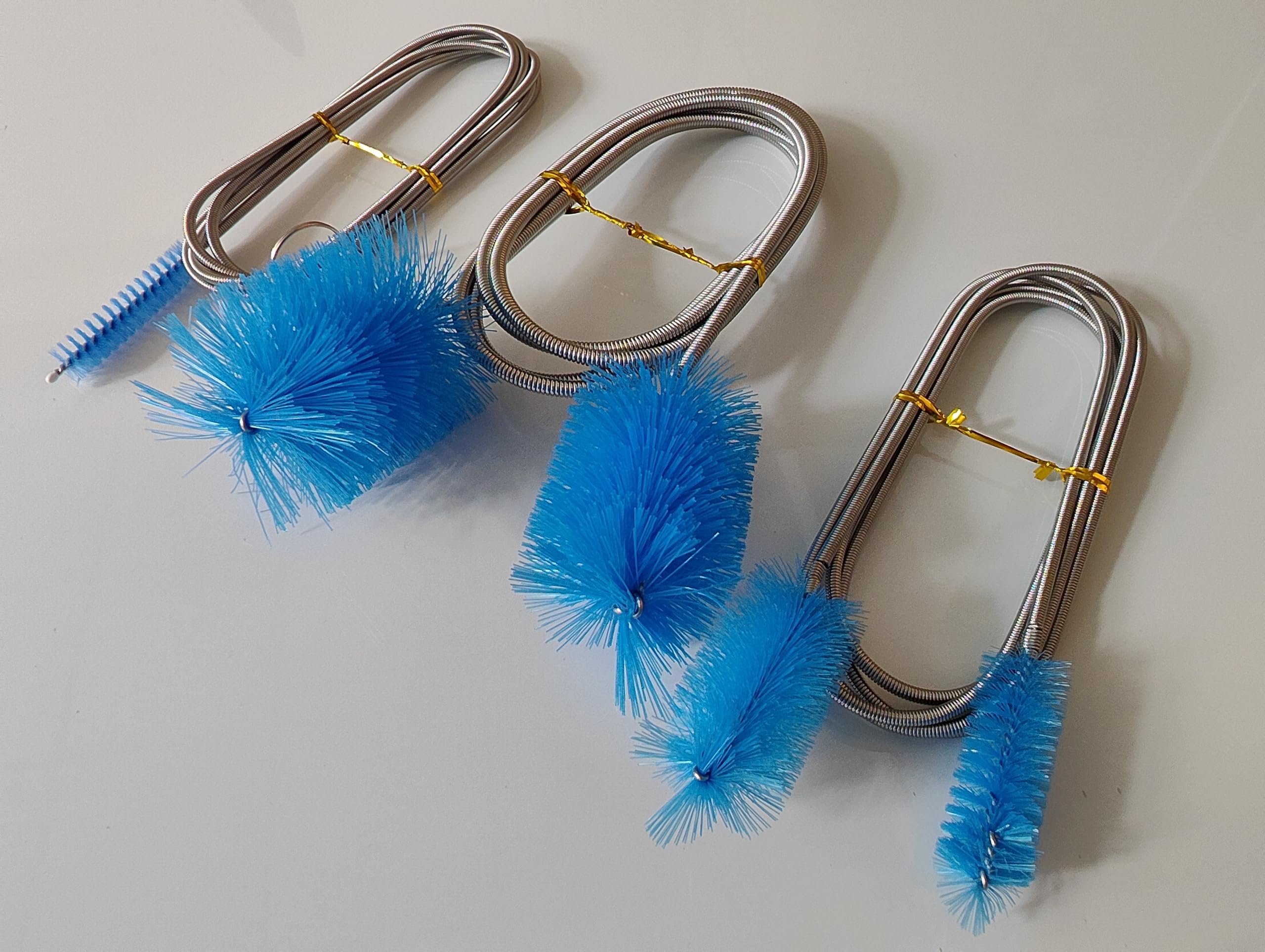 Flexible Long Drain Brush Set, Premium 3 Piece Kit with Double Ended and Stainless Steel Tube Cleaning Brushes for Ultimate Kitchen, Sink, and Pipe Cleaning, Including Powerful Drain Clog Remover