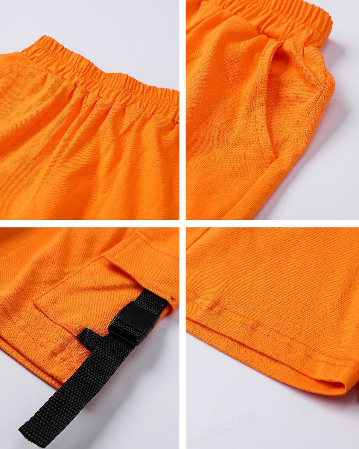 SANGTREE 2Pcs Cotton Boys Clothes Short Sleeve T-Shirt and Shorts Teen Kids Summer Casual Outfit Boy Sets, 3-12 Years