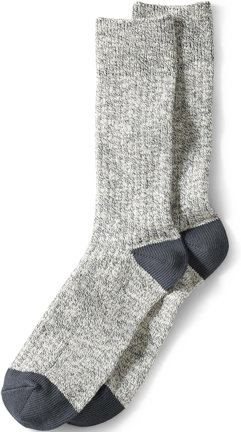 Lands' End Men's Marl Crew Camp Socks Clothing, Shoes